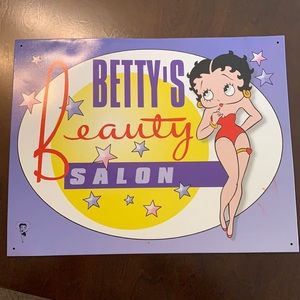 Betty Boop salon sign